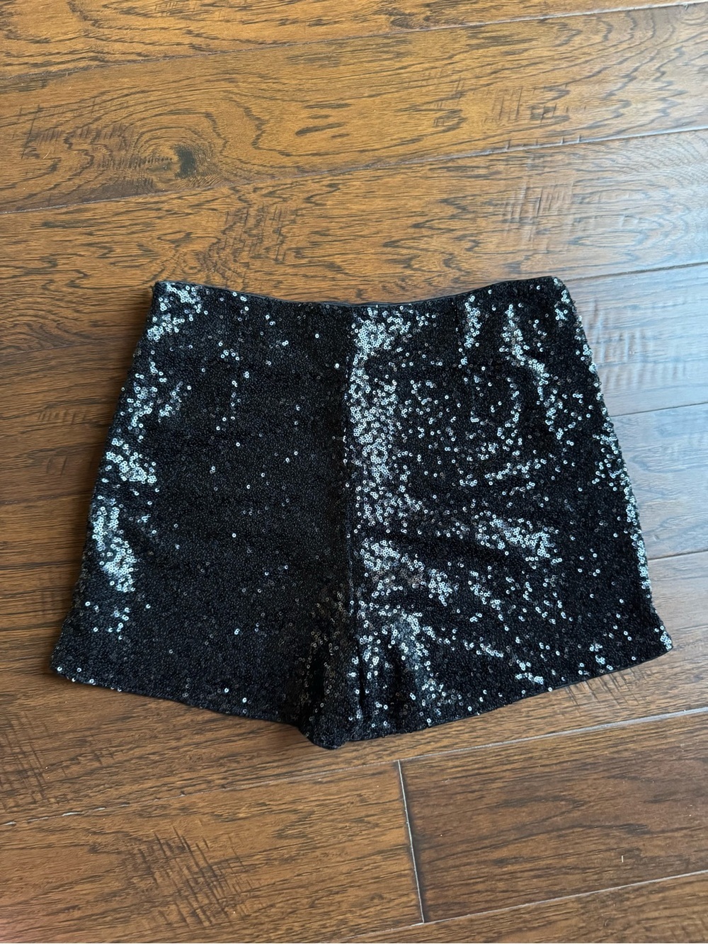 She + Sky Black Sequin Women’s Party Shorts - Picture 3 of 3